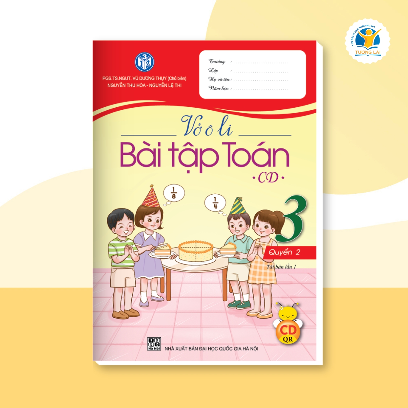 Vở ô li Bài tập Toán Lớp 3 - Cánh diều - Quyển 2